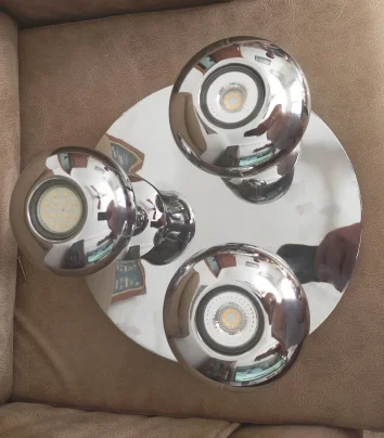 preciosa lámpara de techo de metal